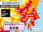 東京都に熱中症警戒アラート発表        