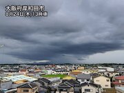 大阪でゲリラ雷雨に　夜にかけても要注意