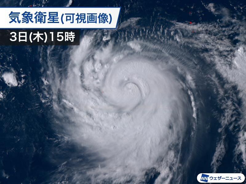 台風10号は最大瞬間風速80m/sで奄美付近通過か　暴風や高潮などの大災害に早めの警戒を