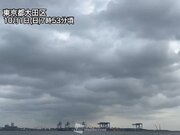 関東は雨の降りやすい天気　雲が多く少し蒸し暑いくらいに
