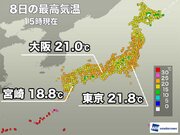西日本は最高気温20未満の所も　明日は関東などで肌寒い一日