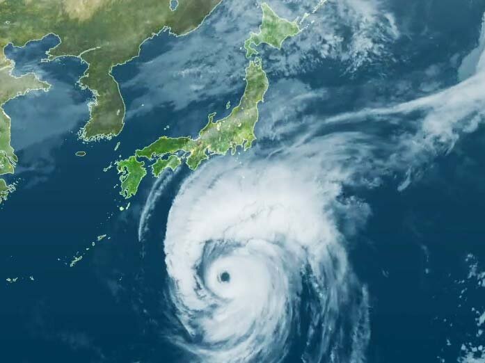 【動画】台風19号の軌跡　衛星画像　東日本通過まで