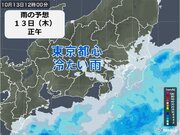 東京都心　お昼休みは傘と上着を持って　午後も千葉県を中心に雨が続く