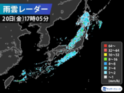 寒冷前線が日本列島を通過中　大阪周辺でも急な雨に