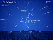 「オリオン座流星群」がピークに!　22日の未明から明け方が見ごろ　天気は?