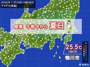 関東　午前から25以上の夏日　北海道は初雪ラッシュへ　列島は夏と冬がせめぎ合い