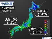 明日朝は全国的に冷え込む　東京は木枯らし1号の可能性も