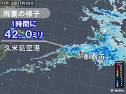 沖縄・奄美　激しい雨を観測　午後も雨や雷雨　竜巻など激しい突風の恐れも