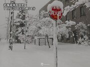 北海道はひと晩で30cmの積雪　今日も雪が続きさらに積雪増加