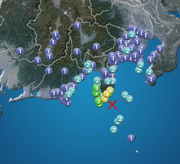 静岡県で震度4の地震発生　津波の心配なし        