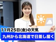 あす11月25日(金)のウェザーニュース お天気キャスター解説