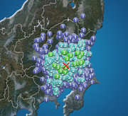 埼玉県・茨城県・千葉県・栃木県で震度3の地震発生