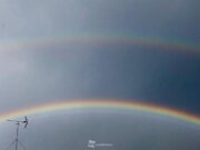 新潟で二重の虹　仙台など太平洋側でも低い虹        