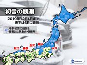 金沢や松江などで初雪　関東でも水戸で初雪を観測        