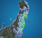 福島県・宮城県で震度3の地震発生        