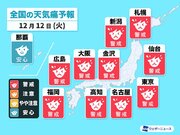 低気圧が日本列島を通過　気圧変化大きく頭痛などの天気痛・気象病に注意