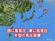 17日にかけて北陸は高波に注意・警報級大雨　日本海側山地はJPCZで大雪が続く
