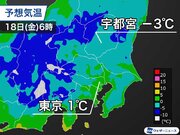 東京は明日朝も0℃近い冷え込みに　フロントガラスの凍結注意