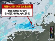 新潟県に「顕著な大雪に関する気象情報」　気象台発表