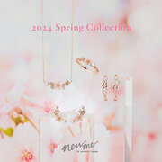 ニューミーバイサマンサタバサ 2024 Spring Collectionより毎年大人気の【桜ジュエリー】が登場。人気シリーズの桜バージョンや、桜紋様を表現したジュエリーなどがラインナップ。