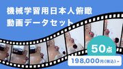 《無料サンプル動画5点も配布》肖像権許諾済みで安心！機械学習用「日本人人物俯瞰動画データセット」販売開始