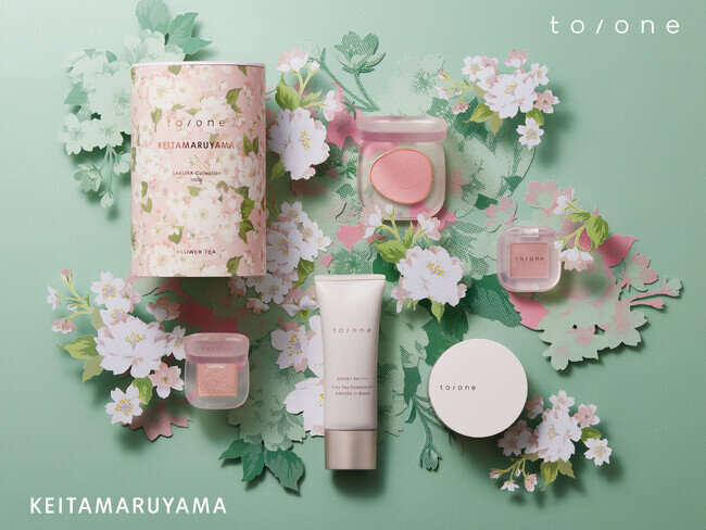 画像：【to/one】KEITA MARUYAMAとのコラボレーションが実現！桜をテーマにしたチークやアイシャドウなど全5アイテムが登場＜3月13日(水)＞