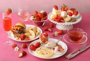 【キハチ 青山本店】苺とフランボワーズのマチェドニアなど、新作の苺スイーツが仲間入りした「KIHACHIのアフタヌーンティー ～苺スペシャル～」を発売