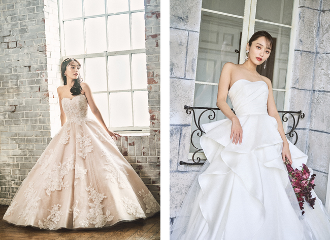 画像：モデルの近藤千尋さんプロデュースの婚礼衣裳ブランド『CHIHIRO Kondo』永遠に愛される花嫁をイメージした“幸せすぎるウェディングドレス”2デザインを発表！