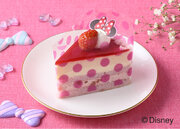【銀座コージーコーナー】おしゃれ女子の憧れ、ミニーマウスのキュートなケーキ　“3月2日＝ミニーの日”にちなんだ「＜ミニーマウス＞苺のレアチーズ」を発売