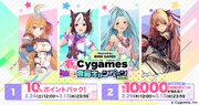 2月24日～「春のCygames合同キャンペーン2024」開催決定　～ゲームプレイで最大1万円分のDMMポイントが当たる！10%ポイントバックも実施～
