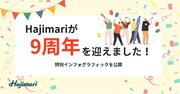 創業9周年を迎えたHajimari インフォグラフィックを公開