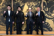 香川オリーブガイナーズ、2024シーズン開幕前に香川県知事を表敬訪問
