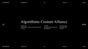 Synflux株式会社が、デジタルファッションの展覧会「Algorithmic Couture Allianceデジタルとファッションをめぐる対話」を開催。トークイベントやワークショップも実施。