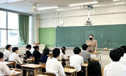トーチリレー代表の神保拓也が名古屋市立向陽高校で3年連続となる特別授業を開催