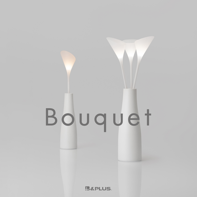 画像：美しいデザインと先端技術が融合。ワイヤレス給電で灯る花束『Bouquet（ブーケ）』がリリースされます。