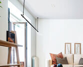 画像：使わないときは収納して家事動線すっきり　吊下型室内物干しの新色ブラックが3月15日発売