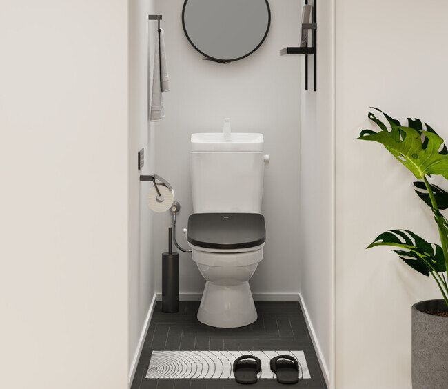 画像：艶を抑えたシックなカラーで、上質なトイレ空間を演出する「シャワートイレＶＡ」を新発売