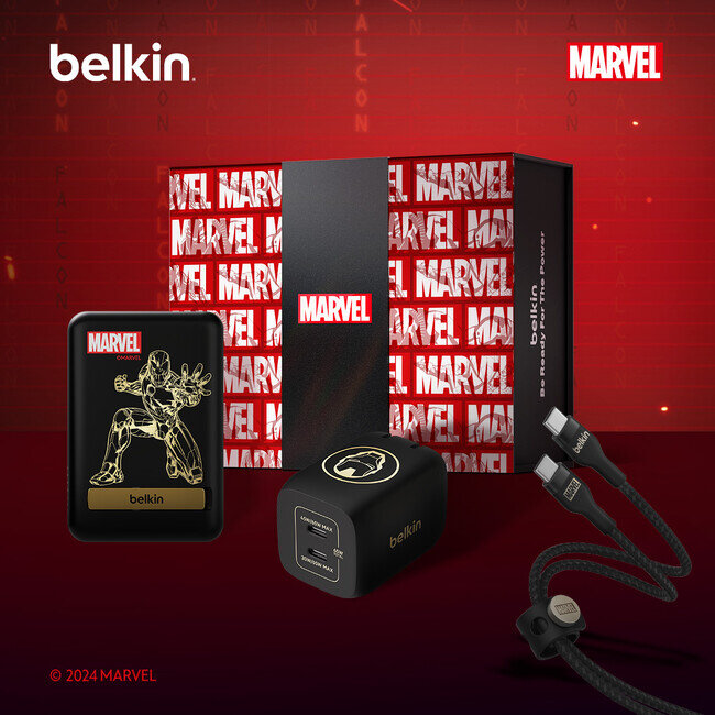画像：ヒーローとともに冒険に出かけよう！「Belkin」マーベル限定モデル製品のギフトボックスを販売