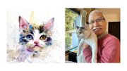 【京都 蔦屋書店/PR企画】YouTubeで170万人超の登録者数、水彩画家の”おじいちゃん先生”柴崎春通氏が猫の生態を美しく描いた絵画展「猫に想う」を4月17日（水）～4月23日（火）にかけて開催。