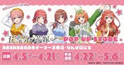 TVスペシャルアニメ『五等分の花嫁』POP UP STORE を2024年4月5日(金)よりゲーマーズにて開催致します！