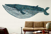 巨大クジラが壁を舞う？！日本のアーティストとコラボした壁紙ブランド「WALLTZ」よりサイズオーダー壁紙登場。