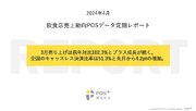 クラウド型モバイルPOSレジ「POS（ポスタス）」飲食店売上動向レポート2024年4月