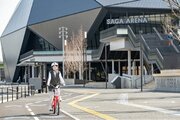 シェアサイクルサービス『チャリチャリ』、佐賀県佐賀市でのサービス開始にあたり、2024年5月6日「佐賀バルーナーズ」最終節のホームゲームにて「出発式」を開催