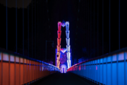 和風月名に沿って夜空を彩る。stuが茨城県常陸太田市の竜神大吊橋の照明演出をプロデュース
