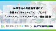 ハッチ・ワークは神戸市内の月極駐車場にて社会実験開始