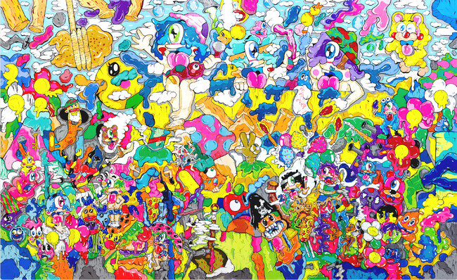 画像：【銀座 蔦屋書店】ZOE 個展「Dropout’s Heroes」6月7日（土）より開催。抑圧的な社会システムに対する反抗をポップでカラフルな表現で視覚化する。