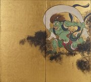 羽田空港国際線エリアで日本文化を紹介高精細複製品「風神雷神図・夏秋草図屏風」「歌舞伎図屏風」