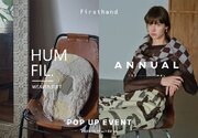 コンセプトストア「Firsthand」にて環境や動物にやさしいノンミュールジングウールを使用したブランド、「ANNUAL」と「HUMFIL」のPOP UPイベントを開催！
