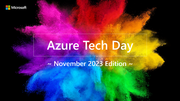 シンプレクス所属の氏弘 一也が「Azure Tech Day November 2023 Edition」に登壇