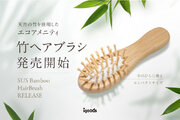 SUS Organicシリーズより 天然の竹を使用した手のひらサイズの竹ヘアブラシ発売開始